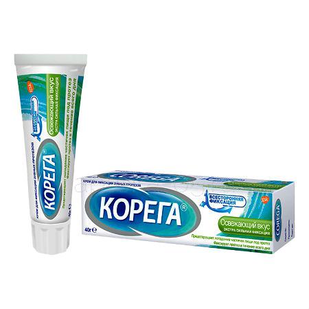 Корега крем для зубных протезов (экстра сильная фиксация, освежающий вкус) 40 г