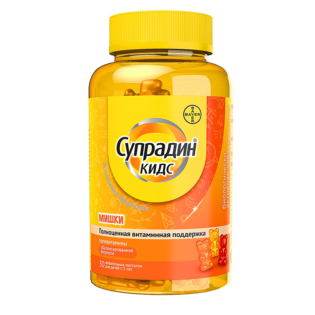 Супрадин Кидс Мишки жеват.тб № 30