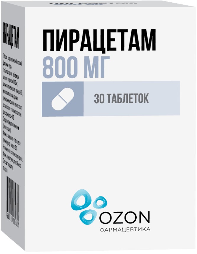 Пирацетам тб  800 мг № 30 (Озон)