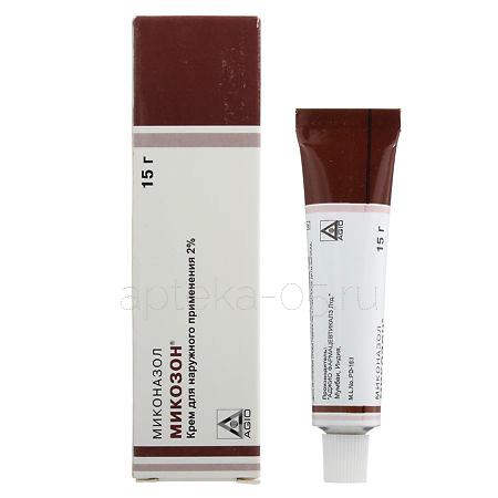 Микозон (миконазол) крем 2% 15 г