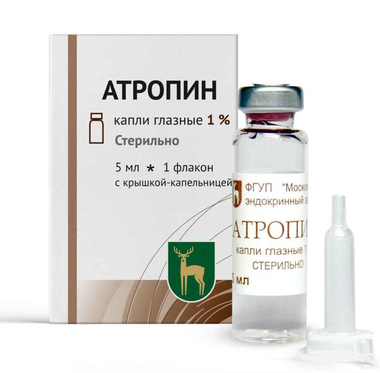 Атропина сульфат гл.капли 1% 5,0 № 1 (МЭЗ)