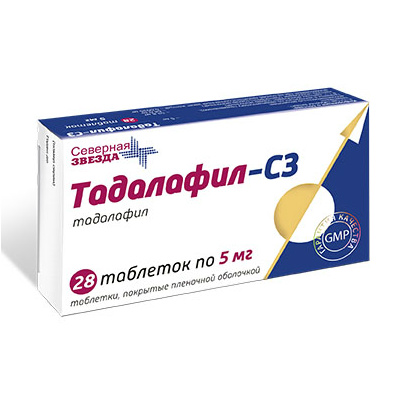 Тадалафил-СЗ тб  5 мг № 28