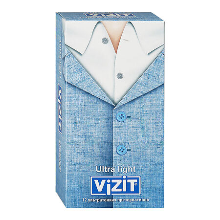 Презервативы Vizit Hi-tech  Ultra Light (ультратонкие) № 12