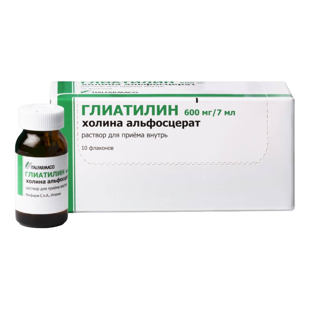 Глиатилин фл 600 мг 7 мл № 10