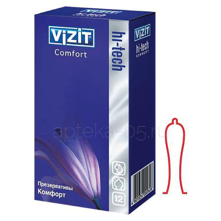 Презервативы Vizit Hi-tech  Comfort (оригинальной формы) № 12