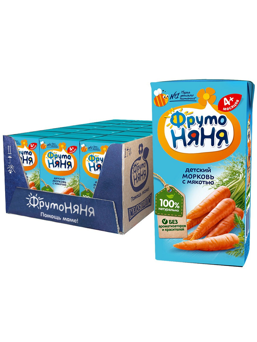 Фруто Няня Нектар Морковный 200 мл