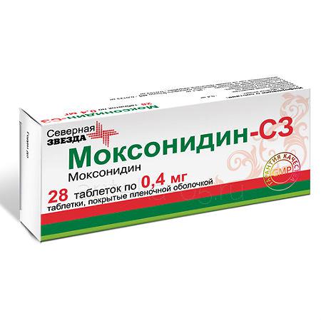Моксонидин-СЗ тб 0,4 мг № 28