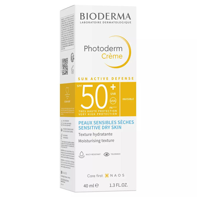 Биодерма Фотодерм солнцезащитный тональный крем SPF 50+, светлый оттенок 40 мл