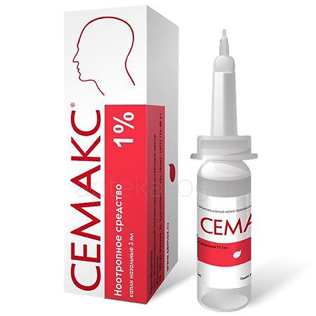 Семакс капли в нос 1% 3 мл