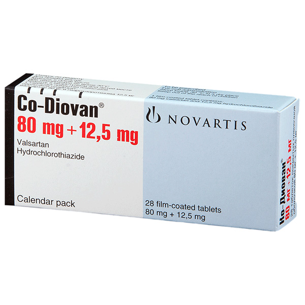 Ко-диован тб  80мг+12,5мг № 28
