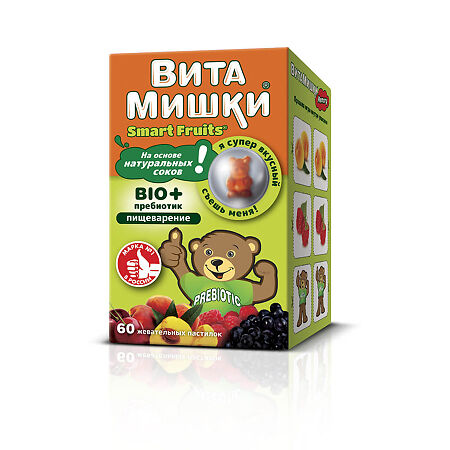 Витамишки Био+ Пребиотик жев. пастилки 2,5 г № 60