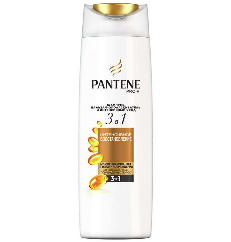 Pantene Шампунь бальзам-ополаскиватель и интенсивный уход 3в1 Интенсивное восстановление 360 мл