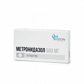 Метронидазол тб 500 мг № 20 (Озон)