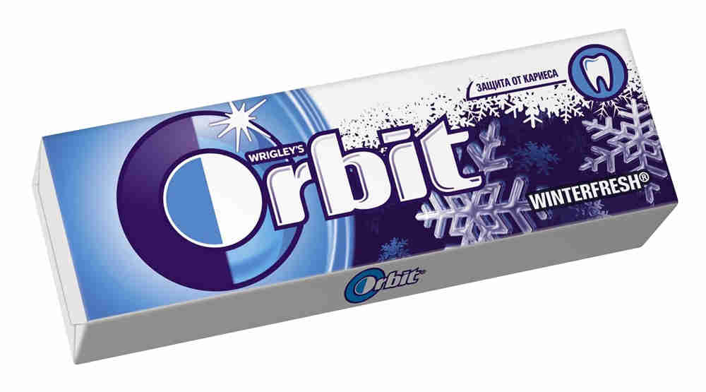 Orbit Жевательная резинка Winterfresh Мята и ментол 13,6 г