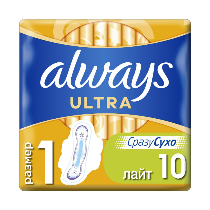 Always Прокладки Ultra Light Single № 10 ароматизированные