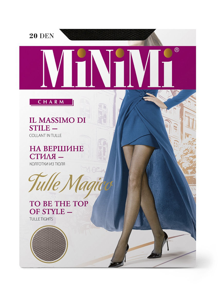 Колготки Minimi Tulle Magico (эффект тюля) (2, Nero)