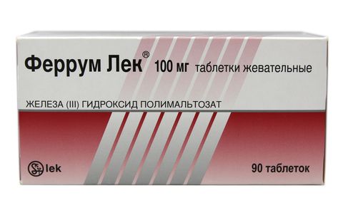 Феррум Лек жеват.тб 100 мг № 90